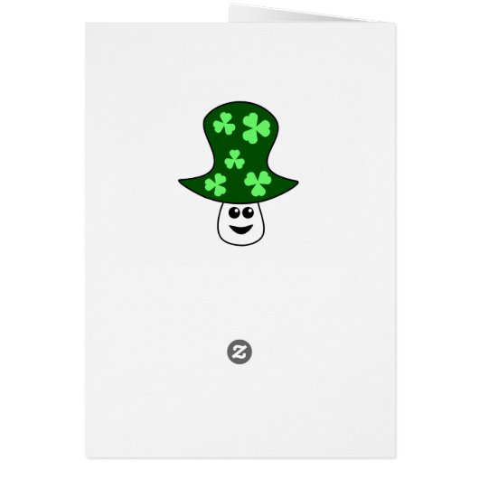 St. Patrick's Mushroom Card (Hinten)