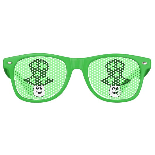 St. Patrick's Mushroom Party Shades Partybrille (Vorderseite)