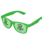 St. Patrick's Mushroom Party Shades Partybrille (Schrägansicht)