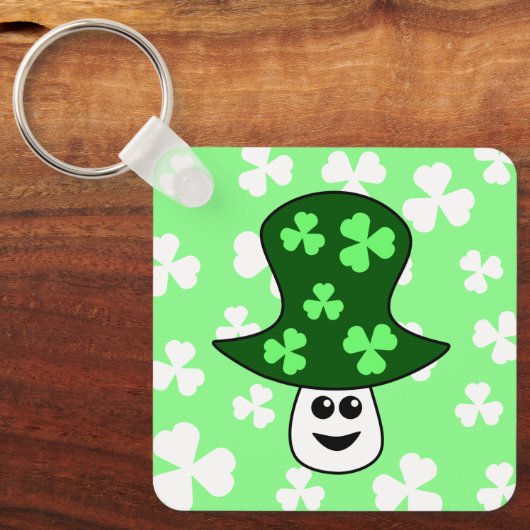 St. Patrick's Mushroom Schlüsselanhänger (Vorderseite)