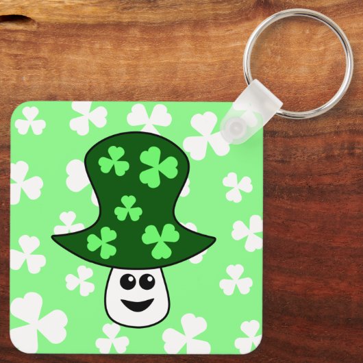 St. Patrick's Mushroom Schlüsselanhänger (Rückseite)