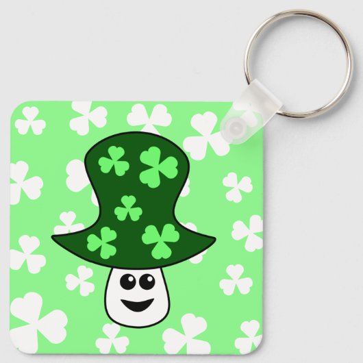 St. Patrick's Mushroom Schlüsselanhänger (Rückseite)
