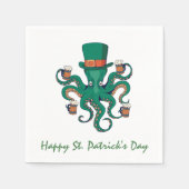 St Patricks Octopus Serviette (Vorderseite)