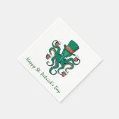 St Patricks Octopus Serviette (Ecke)