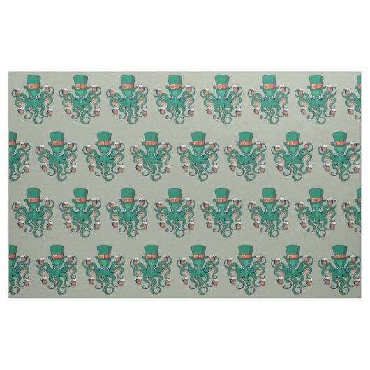 St Patricks Octopus Stoff (Fat Quarter (45,7 x 55,9 cm))