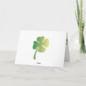 St. Patrick's Owl Karte (Rückseite)