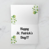 St. Patrick's Owl Karte (Innenseite)