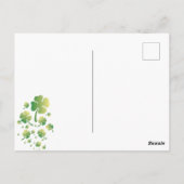 St. Patrick's Owl Postkarte (Rückseite)