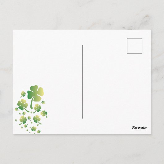 St. Patrick's Owl Postkarte (Rückseite)
