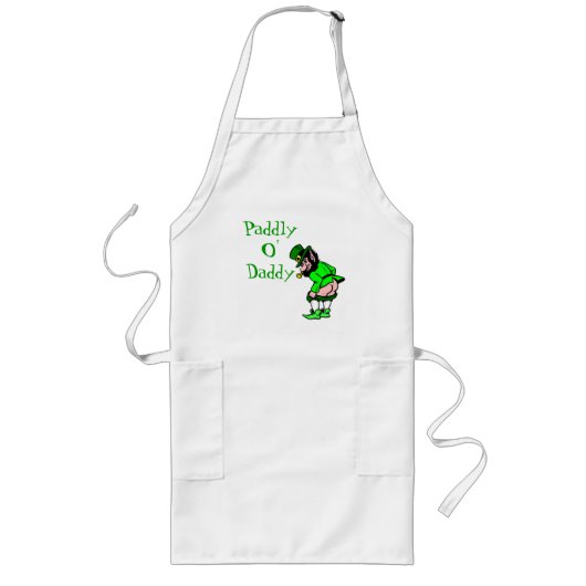 St Patrick's Paddly O' Daddy Leprechaun Schürze (Vorne)