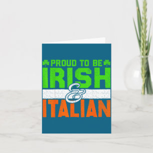 St. Patrick's Paddys Tag Irischer Italienischer Gr Karte