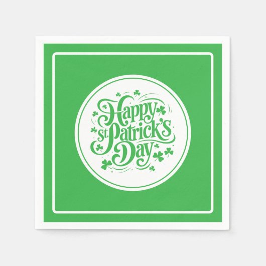 St. Patricks Papier Serviette (Vorderseite)