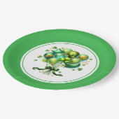 St. Patricks Papierplatten Pappteller (Schrägansicht)