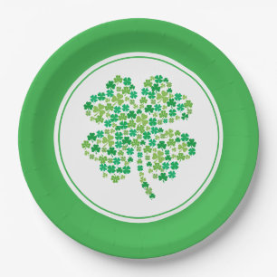 St. Patricks Papierplatten Pappteller