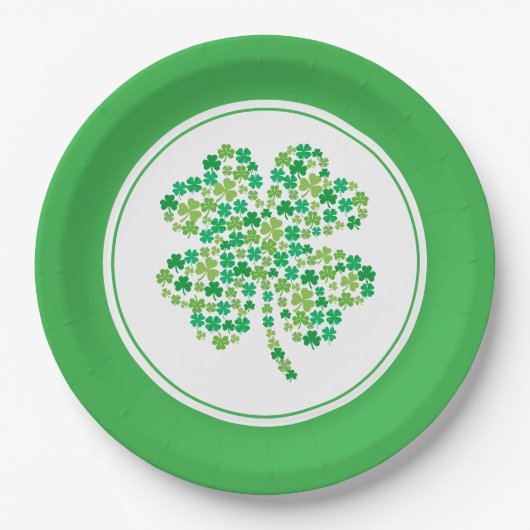 St. Patricks Papierplatten Pappteller (Vorderseite)