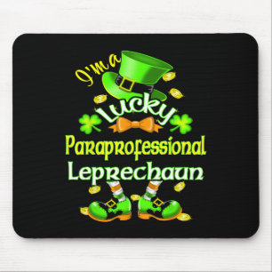 St. Patricks Paraprofessionell Ich habe Glück Mousepad