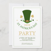 St.Patricks-Party Einladung (Vorderseite)