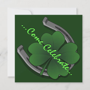 St Patrick's Party Einladungen Personalisiert Luck