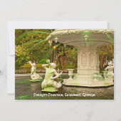 St Patrick's Party Forsyth Fountain, Savannah, GA Einladung (Rückseite)