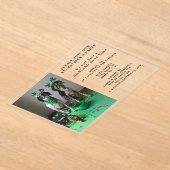 St. Patrick's Party Hogs Kleeblatts Custom Foto Acryleinladungen (Ablage )