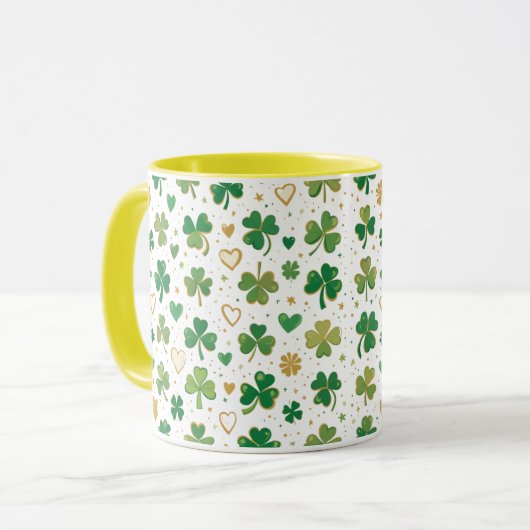 St. Patrick's Pattern Tasse (Vorderseite Links)