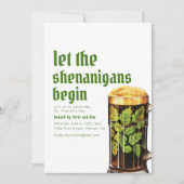 St. Patrick's Patty Day Party Einladung (Vorderseite)