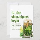 St. Patrick's Patty Day Party Einladung (Vorderseite)