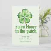 St. Patrick's Patty Geburtstagsparty Einladung (Stehend Vorderseite)