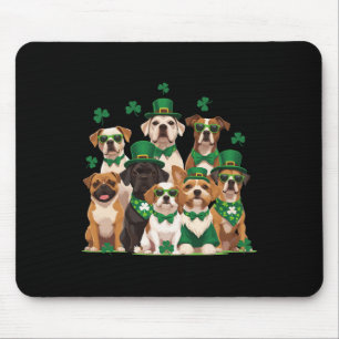St Patricks Pawtricks Tag Hunde Saint Pattys Männe Mousepad