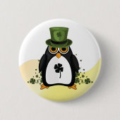 St. Patrick's Penguin Button (Vorderseite)