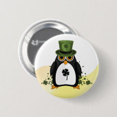St. Patrick's Penguin Button (Vorne & Hinten)
