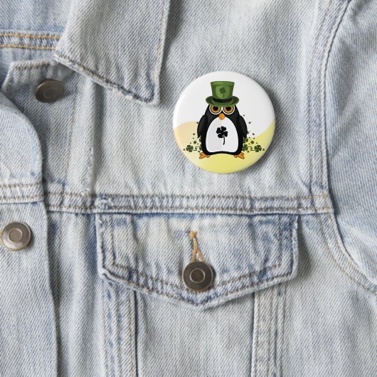 St. Patrick's Penguin Button (Beispiel)