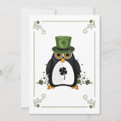 St. Patrick's Penguin Feiertagskarte (Vorderseite)