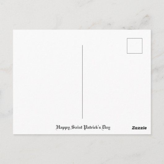 St. Patricks Postkarte (Rückseite)