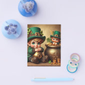 St Patrick's Pot of Gold Boy Leprechaun Einladung Flyer (Einzeln)