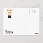 St Patricks - Pot of Gold - Bulldog Postkarte (Rückseite)