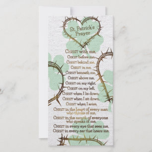 ST. PATRICK'S PRAYER Custom Religious Lesezeichen
