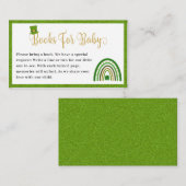 St. Patrick's Rainbow Baby Shower Books for Baby Begleitkarte (Vorne/Hinten)