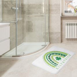 St. Patrick's Rainbow | Happy Whimsical Kleeblatt Badematte
