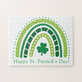 St. Patrick's Rainbow | Happy Whimsical Kleeblatt Puzzle