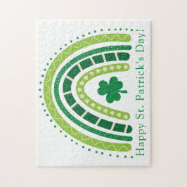 St. Patrick's Rainbow | Happy Whimsical Kleeblatt Puzzle