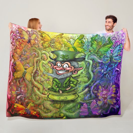 St. Patrick's Rainbow Magic Fleece Blanket (Beispiel)