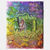 St. Patrick's Rainbow Magic Fleece Blanket (Vorderseite)