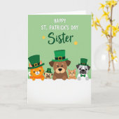St. Patricks Schwesterkarte Karte (Gelbe Blume)