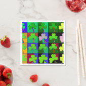 St. Patricks Servietten mit Shamrocks 2 (Beispiel)