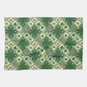 St Patrick's Shamrocks n Intertwined Celtic Knots Geschirrtuch (Horizontal)
