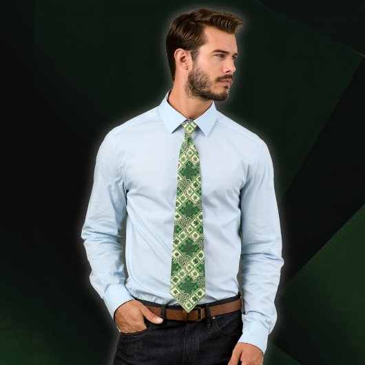  St Patrick's Shamrocks n Intertwined Celtic Knots Krawatte