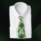  St Patrick's Shamrocks n Intertwined Celtic Knots Krawatte