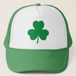 St Patricks Simple Green Kleeblatt Truckerkappe