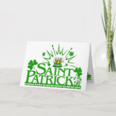 St. Patrick's Singing Leprechauns Card Karte (Vorderseite)